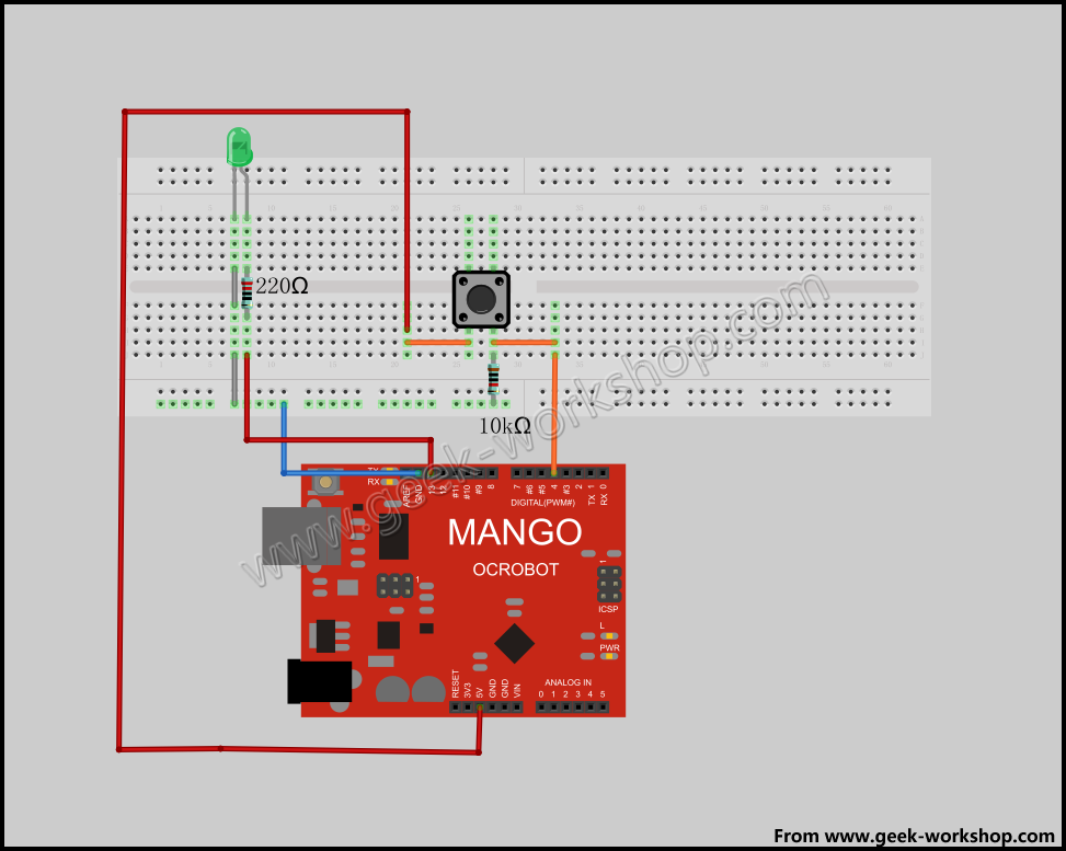 arduino电路接线图