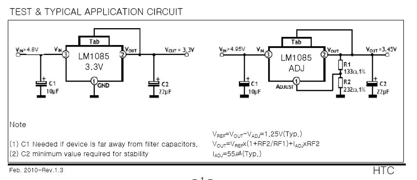 Lm1085 схема включения