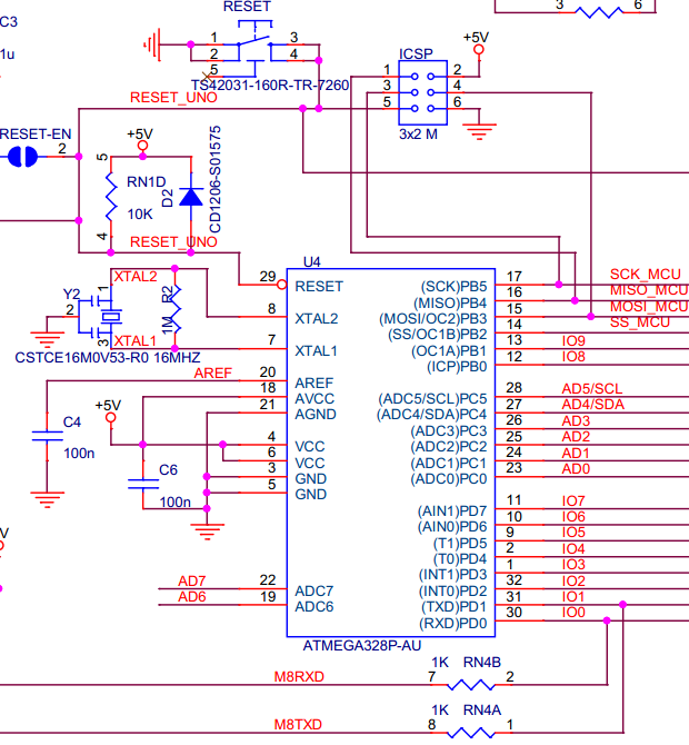 Схема ардуино нано atmega328p