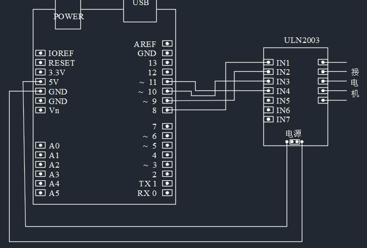 arduino兼容 a4988微步电机驱动器_接线图分享