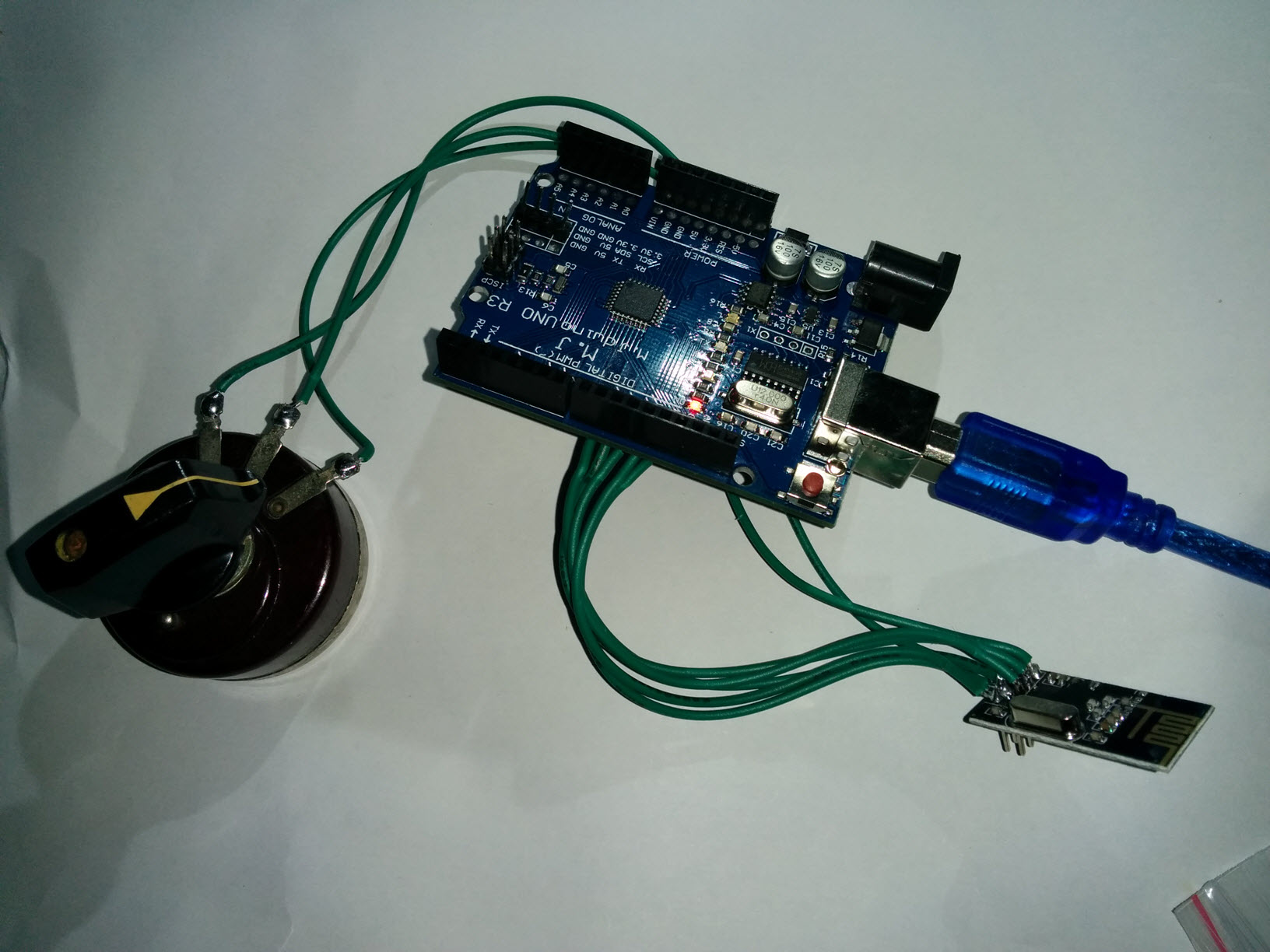 arduino连接nrf24l01无线收发模块